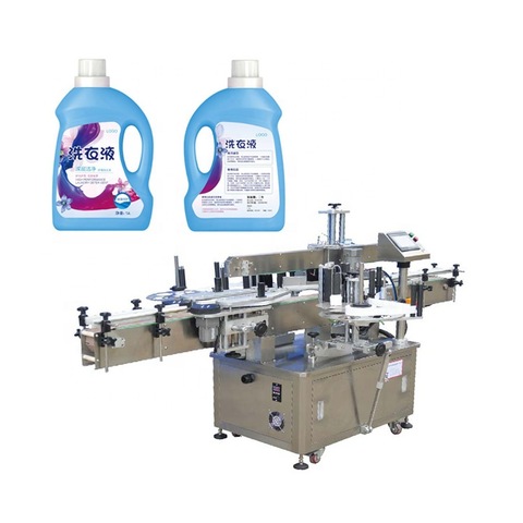 Makinë automatike për etiketimin e ngjitësit të shisheve të etiketës së letrës / Zamës i lagur Paster Labeler Zbatues për kanaçe ushqimore shishe qelqi me shishe qelqi në formë sheshi të rrumbullakët 