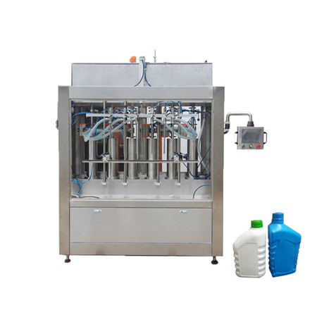 Kontrolli dixhital gjysmë-automatik Makina mbushëse e lëngshme e lëngut të ujit për shishe 