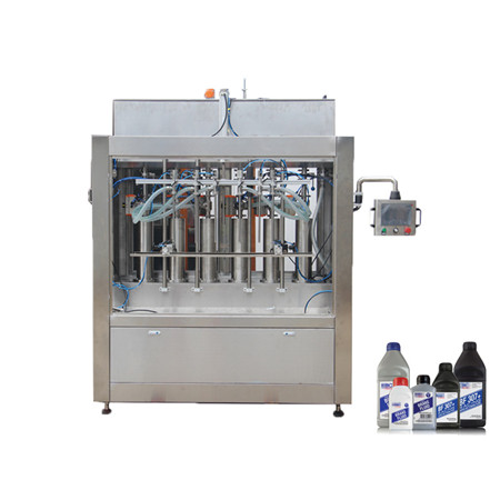 Makinë automatike për mbushjen e lëngjeve të vajit Lloji Servo Piston i Kontrolluar 10-30L PLC 